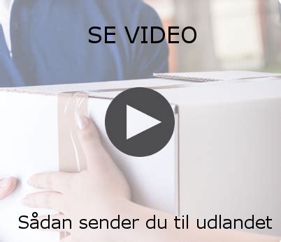 send pakke til udlandet